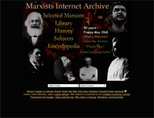 Tablet Screenshot of marxists.architexturez.net